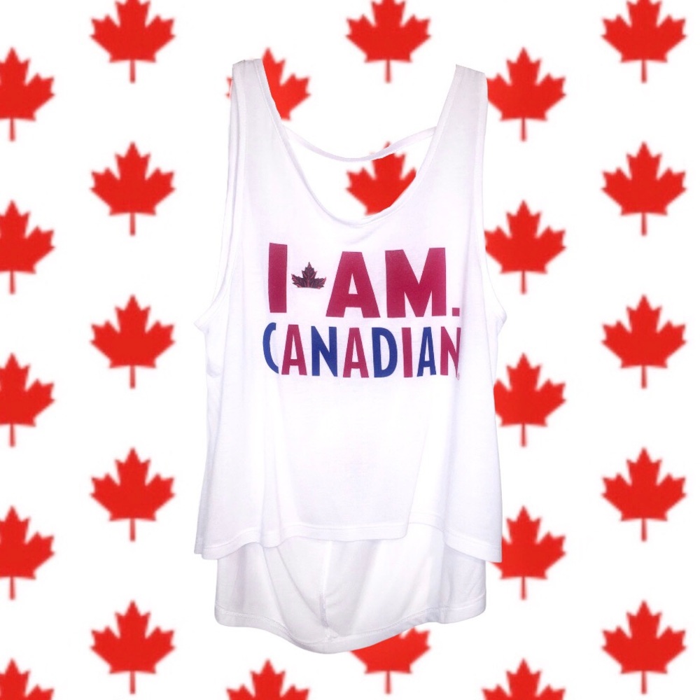 NWOT - 🇨🇦 Canada Day White Tank Top